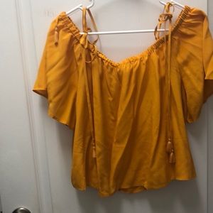 Madewell silk cold shoulder